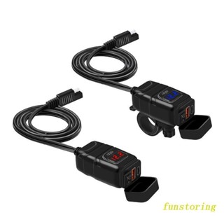 Fun ซ็อกเก็ตชาร์จเร็ว 30W PD USB-C &amp; 18W QC3.0 USB