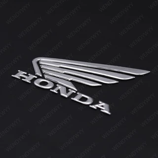 สติกเกอร์โลโก้พลาสติก 3D 3M สําหรับติดตกแต่งรถจักรยานยนต์ Honda Wings