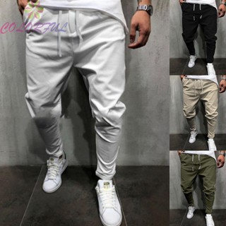 【COLORFUL】Men Casual Drawstring Harem Tether Sport Cargo Sweatpants Joggers Pants Trousers