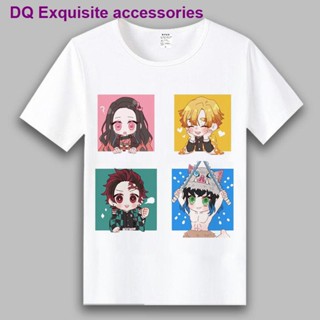   Anime เสื้อดาบพิฆาตอสูรDemon Slayerเสื้อยืด Demon Slayer ประตูห้องครัวแขนสั้นGhost out of oven door (your beans m_08