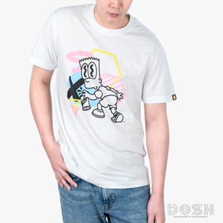  พร้อมส่ง DOSH:MENS T-SHIRTSเสื้อยืด คอกลม แขนสั้น ผู้ชาย สีขาว XS-XLลิขสิทธิ์THE SIMPSONS รุ่นDSIMT5053-OW_09