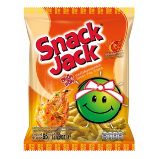 สแน็คแจ๊คถั่วลันเตากุ้งคั่วพริกเกลือ65ก SALT SNACK JACKCHILLI PRAWN FLAVOR65G