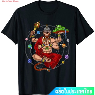 เสื้อยืดผู้ เสื้อยืดโอเวอร์ไซส์เสื้อยืดcalandfashionประเทศไทย หนุมาน พระพุทธเจ้า เทพเจ้าลิง Hanuman Hindu God Monkey Yog