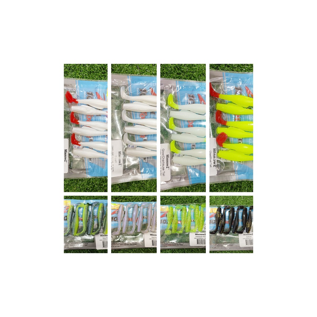 ZMAN MINNOW Z 10x TOUGH ELA ZTECH ขนาด 3" เหยื่ออ่อน