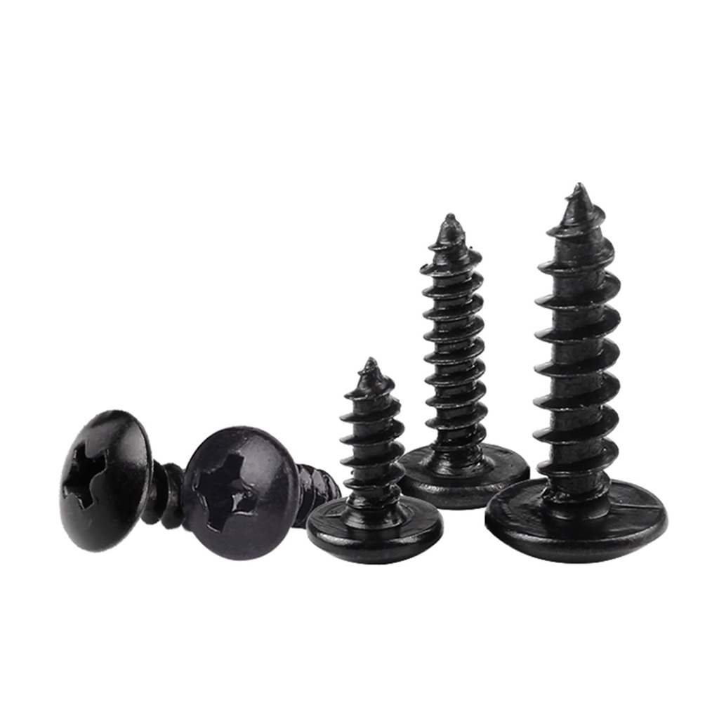 สกรูหัวกลม เหล็กคาร์บอน M5X20 มม. สําหรับเจาะไม้ 50 ชิ้น - รูปที่ 3