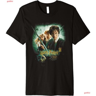 เสื้อยืดกีฬา Harry Potter Chamber Of Secrets Poster Premium T-Shirt Short sleeve T-shirts_12