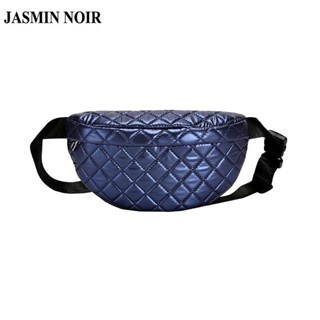 Jasmin NOIR กระเป๋าคาดอก กระเป๋าสะพายไหล่ ลายสก๊อต เรียบง่าย สําหรับสตรี