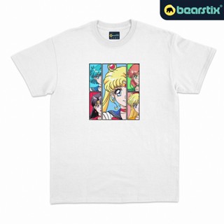 oversize T-shirt Bearstix - เสื้อยืด ลายการ์ตูนเซเลอร์มูน - Anime Kaos - Usagi Tsukino Baju - เสื้อยืดสตรีท S-5XL