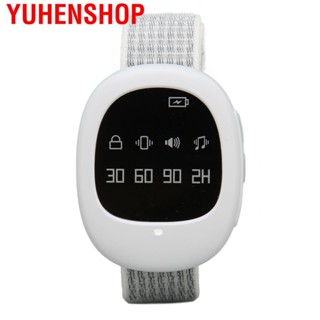 Yuhenshop Wireless Bedwetting Alarm 4 Timing Music Vibration Sensor Watch for Children Elderly