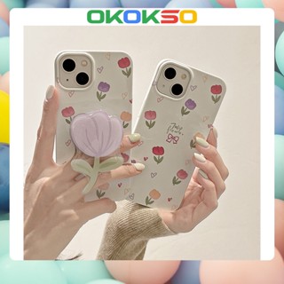 เคสมือถือ แบบนิ่ม ลายการ์ตูนดอกทิวลิป กันกระแทก สําหรับ OPPO Reno8 Reno7pro reno6 7z 5 R17 A53 A9 2020 4Z 5G A15 A3S A77