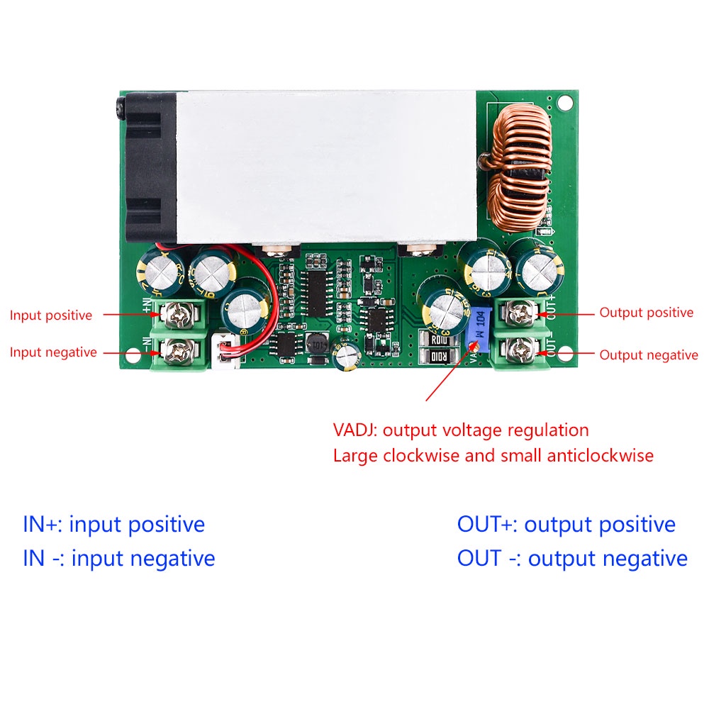 Pcbfun DC-DC 12V-75V ถึง 5V24V48V เพาเวอร์ BUCK โมดูลแปลง รูปที่ 8