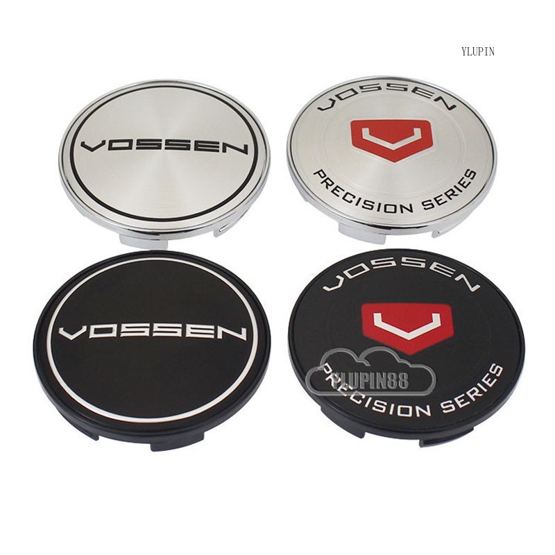 4pcs 68mm Vossen Auto Wheel Center Hub Caps Cover Vossen โลโก้กีฬา Badge Emblem ตกแต่งล้อฝาครอบ Center Hcap ยางรถอุปกรณ์เสริม Universal