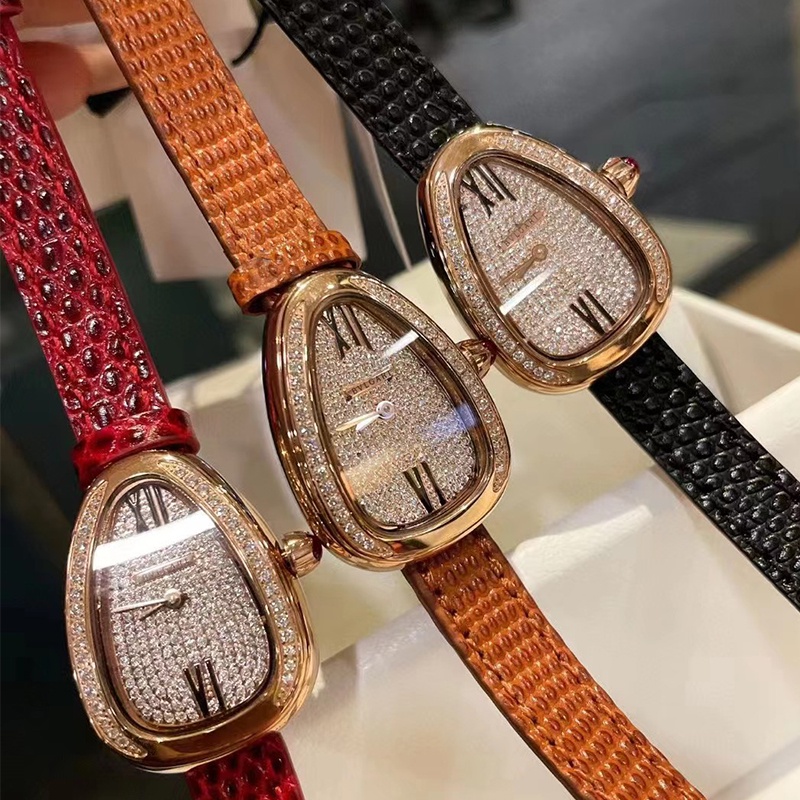 บีวี LMGI นาฬิกาผู้หญิงคุณภาพสูงแฟชั่นนาฬิกาควอทซ์กันน้ํา Wanita Luxury สุภาพสตรีสายสแตนเลส Jam Tangan Perempuan 皮带手表
