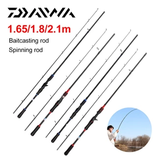 【ฟรีลูกเสา】Daiwa คันเบ็ดลูอา 1.65/1.8 ม. น้ำหนักเบา โทน M แกนหมุน/แท่งปืน มือจับ EVA แถมสายเบ็ด 100 ม. ใช้ได้ทั้งน้ำจืดแ