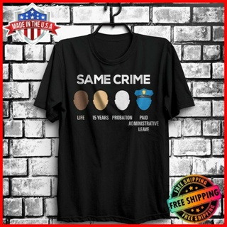 ขายดี เสื้อยืดผ้าฝ้าย พิมพ์ลาย Colin Kaepernick Same Crime For Fan MKigjd71JAcajh54 สําหรับผู้ชาย