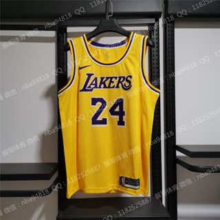 【648】เสื้อกีฬา Nba Los Angeles Lakers สําหรับผู้ชาย #เสื้อกีฬาแขนสั้น ลายทีม Kobeфbryant สีเหลือง 24 ชิ้น