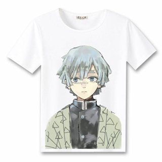 ข้อเสนอพิเศษ﹍﹉☾Ghost Slayer Anime Peripheral T-shirt เสื้อผ้าฤดูร้อนแขนสั้นสองมิติสำหรับชายและหญิงประตูเตา Tanjiro _08