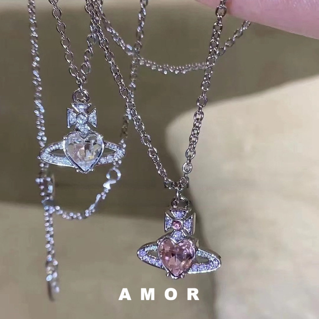 Love สร้อยคอ Rhinestone Collar Chain