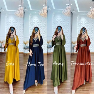 Kaftan TSAMIRA ลูกไม้พรีเมี่ยมล่าสุด ARABIAN GAMIS สําหรับ Eid 2023