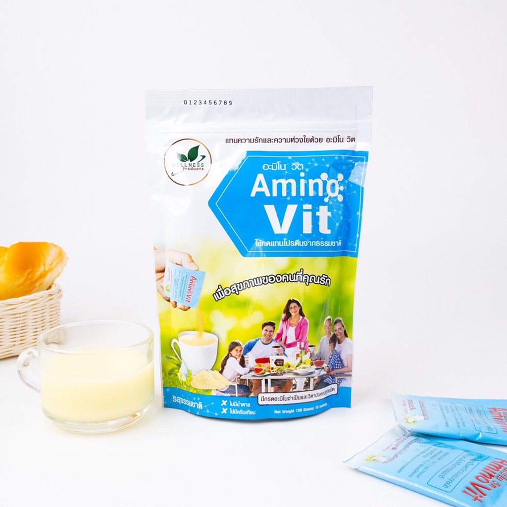 อะมิโน-วิต Amino-vit รสธรรมชาติ ทดแทนโปรตีนจากธรรมชาติ มีกรดอมิโนจำเป็น ฟื้นฟูการทำงานของไต โดยหมอบุ