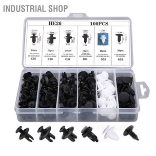 Industrial Shop คลิปยึดกันชนพลาสติกน้ำหนักเบารถ Rivets Fastener เปลี่ยนด้วยไขควง 5PCS