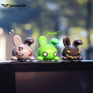 Car Center Console Decoration Cute Lucky Rabbit Lying Car Decoration Center Console Screen Decorative Cartoon Rabbit Doll ztXW