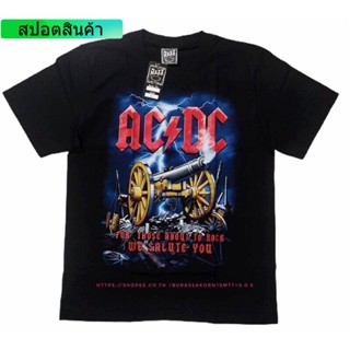 UU street เสื้อวง AC/DC ac/dc เสื้อยืดวง ACDC เสื้อวงร็อค acdc ผ้าฝ้ายแท้