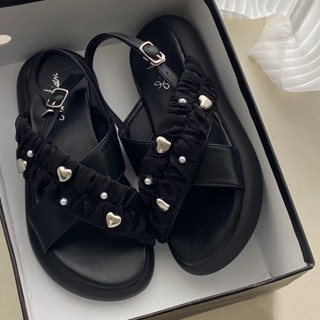 💛รองเท้าแตะแฟชั่น, พื้นหนา เหมาะกับใส่กลางแจ้ง แฟชั่นสําหรับผู้หญิง. Size 35-40💕