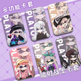 กระเป๋าใส่บัตรประจําตัวประชาชน ลายการ์ตูนอนิเมะ Splatoon 3 สําหรับนักเรียน