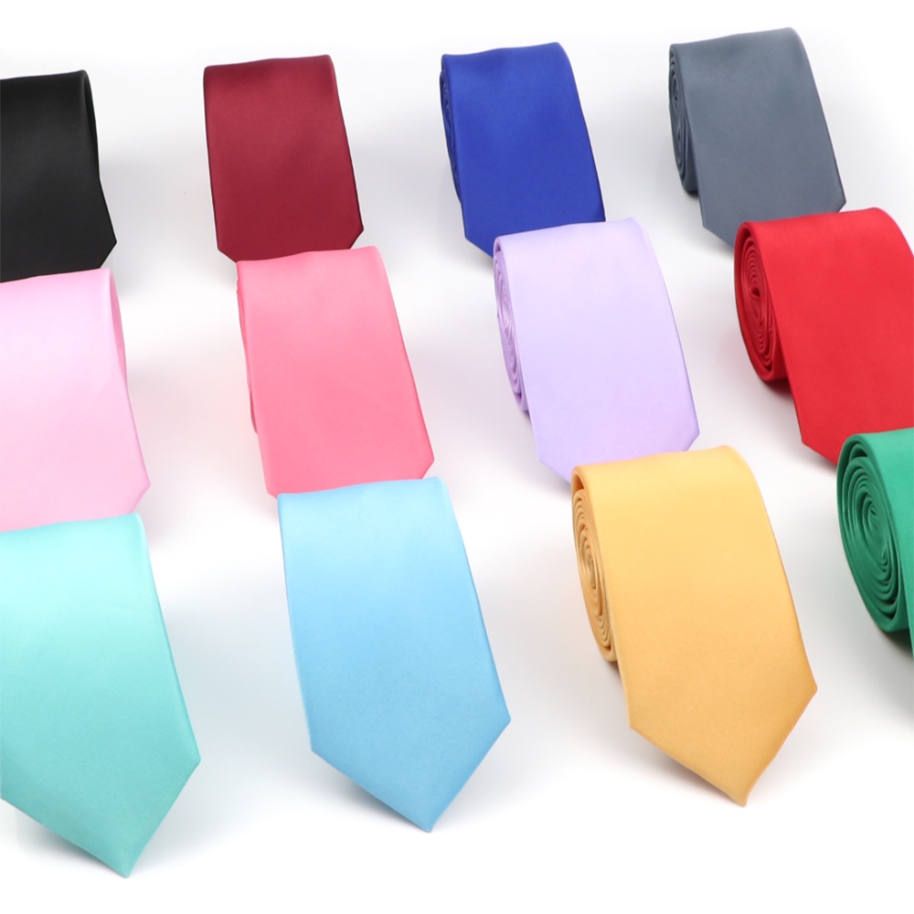 Zonfaz แคบสีทึบเนคไทผู้ชาย Casual Skinny งานแต่งงาน Tie สําหรับชาย
