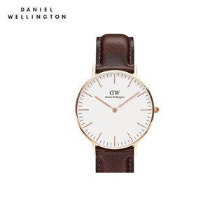 Daniel Wellington นาฬิกาข้อมือ Classic Bristol RG White  36มม สีน้ำตาลเข้ม