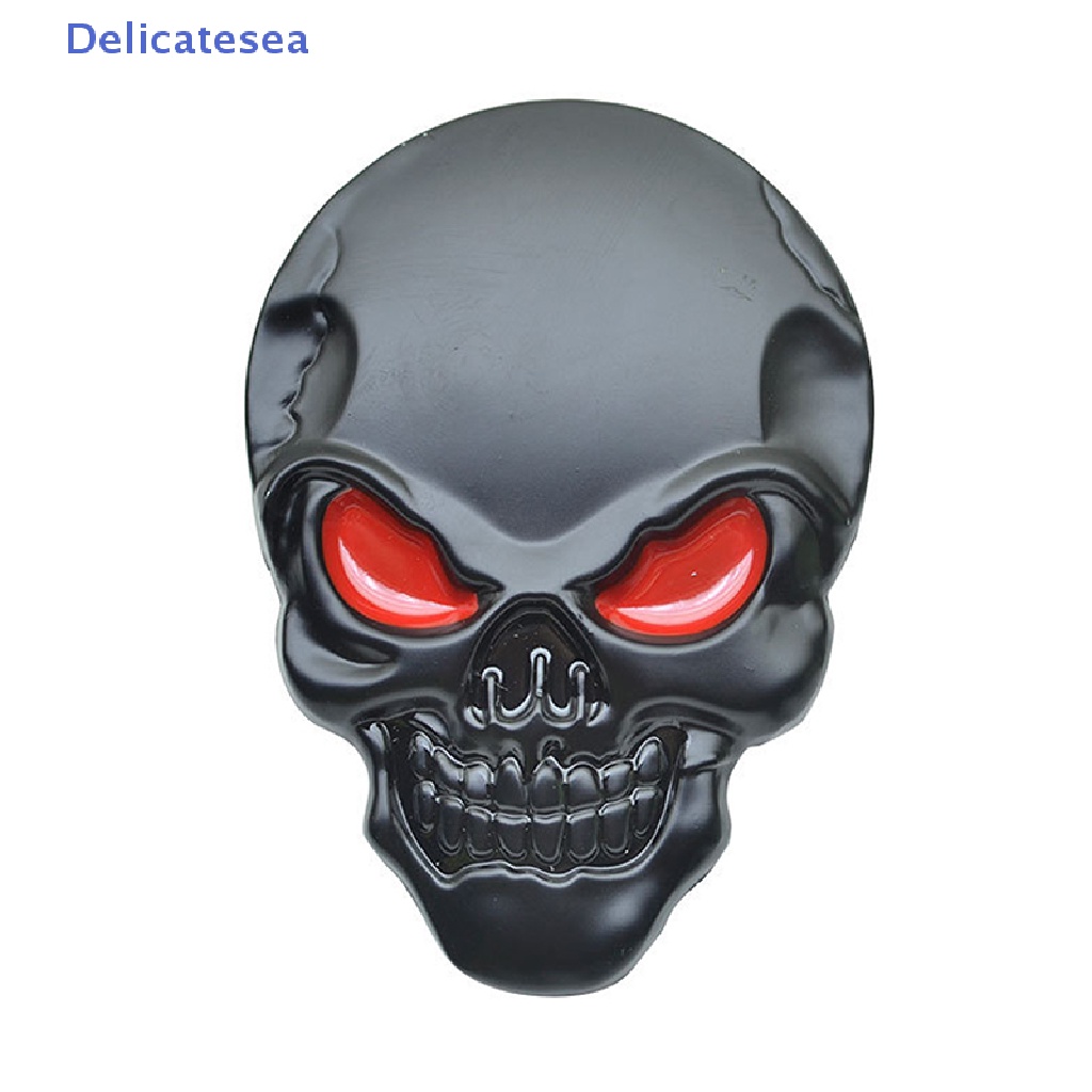 [Delicatesea] Skeleton 3D Metal Car Body Sticker Auto Rear Emblem Badge Decal