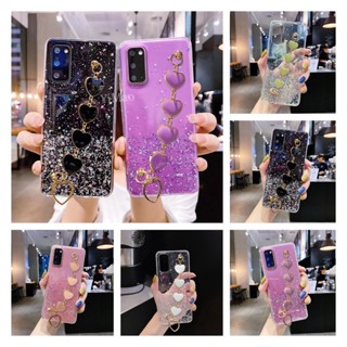 เคสโทรศัพท์มือถือซิลิโคน ลายกลิตเตอร์ พร้อมสายโซ่คล้อง สําหรับ Vivo 1606 1610 1603 1719 1714 1850 1812 1808 1803 1811 1810 1807 1820 1929 Y1S 1909 1910