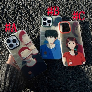 เคสแข็ง เคสไอโฟน iPhone 14 Pro Max iPhone 13 Pro Max iPhone 12 Pro Max iPhone 11 Cartoon สแลมดังก์ SLAM DUNK Sakuragi Hanamichi &amp; Kaede Rukawa &amp; Haruko Akagi Hard Case