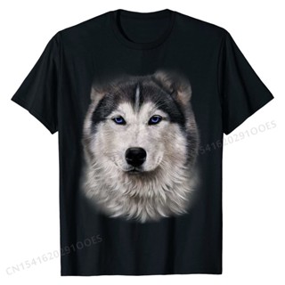 T-Shirt - Beautiful Siberian Husky Dog Face Print Prevailing Boy T Shirt Casual s Cotton Customized Tops Tee_04