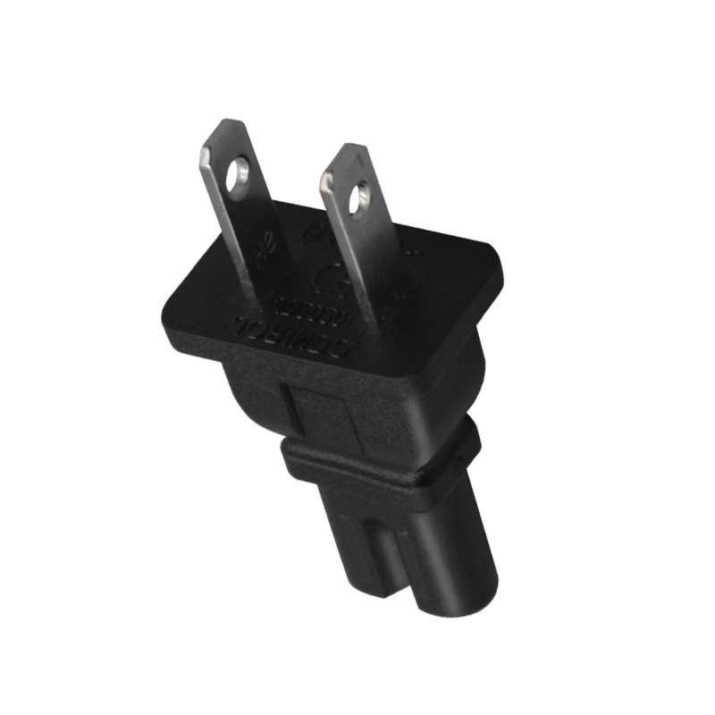 Fun US ถึง IEC C5 C7 ปลั๊กอะแดปเตอร์สายไฟ US 1-15P ปลั๊กตัวแปลง 2-Prong - รูปที่ 6