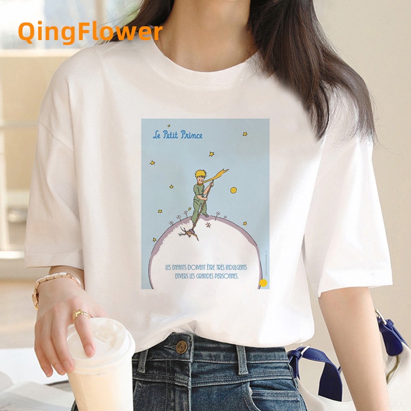 เสื้อยืด พิมพ์ลายเจ้าชายน้อย แฟชั่นฤดูร้อน สไตล์ญี่ปุ่น สําหรับผู้ชาย