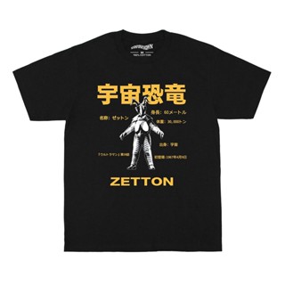 [COD]Zetton เสื้อยืดลําลอง ผ้าฝ้าย 100% แขนสั้น คอกลม พิมพ์ลายอนิเมะ Baltan Seijin Kaiju Monster Ultraman King Joe _05