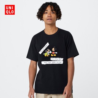 UNIQLlO แฟชั่น Unisex เสื้อยืดแขนสั้นพิมพ์ลาย Dpj ( แขนสั้น ) 425702 Uniqllo .