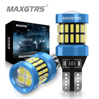 Maxgtrs 2X T15 W16W 921 912 Led 4014+3030 6000K ไฟเลี้ยวไฟ Led สีขาวสีแดงสีเหลืองสําหรับติดรถยนต์