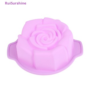 Ruisurshine ใหม่ ถาดอบซิลิโคน ลายดอกกุหลาบ สามมิติ สําหรับทําเบเกอรี่ 1 ชิ้น