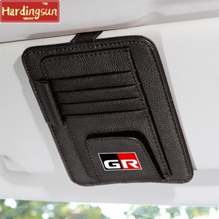 Hardingsun คลิปหนังหนีบที่บังแดดรถยนต์ สําหรับ Toyota GR Wigo Avanza Rush Innova Calya Razie Yaris Corolla Cross Agya Sport