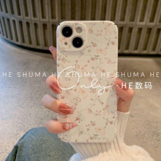 เคสโทรศัพท์มือถือแข็ง ลายดอกไม้ ประดับเพชร สําหรับ Iphone Apple 13promax 12 11 xs