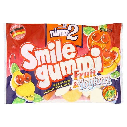 นิมม์ทูสไมล์กัมมี่ฟรุตแอนด์โยเกิรต์90 SMILE ก.NIMM 2GUMMI FRUIT+YOGHURT 90G.