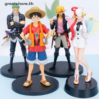 Greatshore โมเดลฟิกเกอร์ One Piece Red Monkey D Luffy Uta Shanks 20 ซม. 1 ชิ้น TH