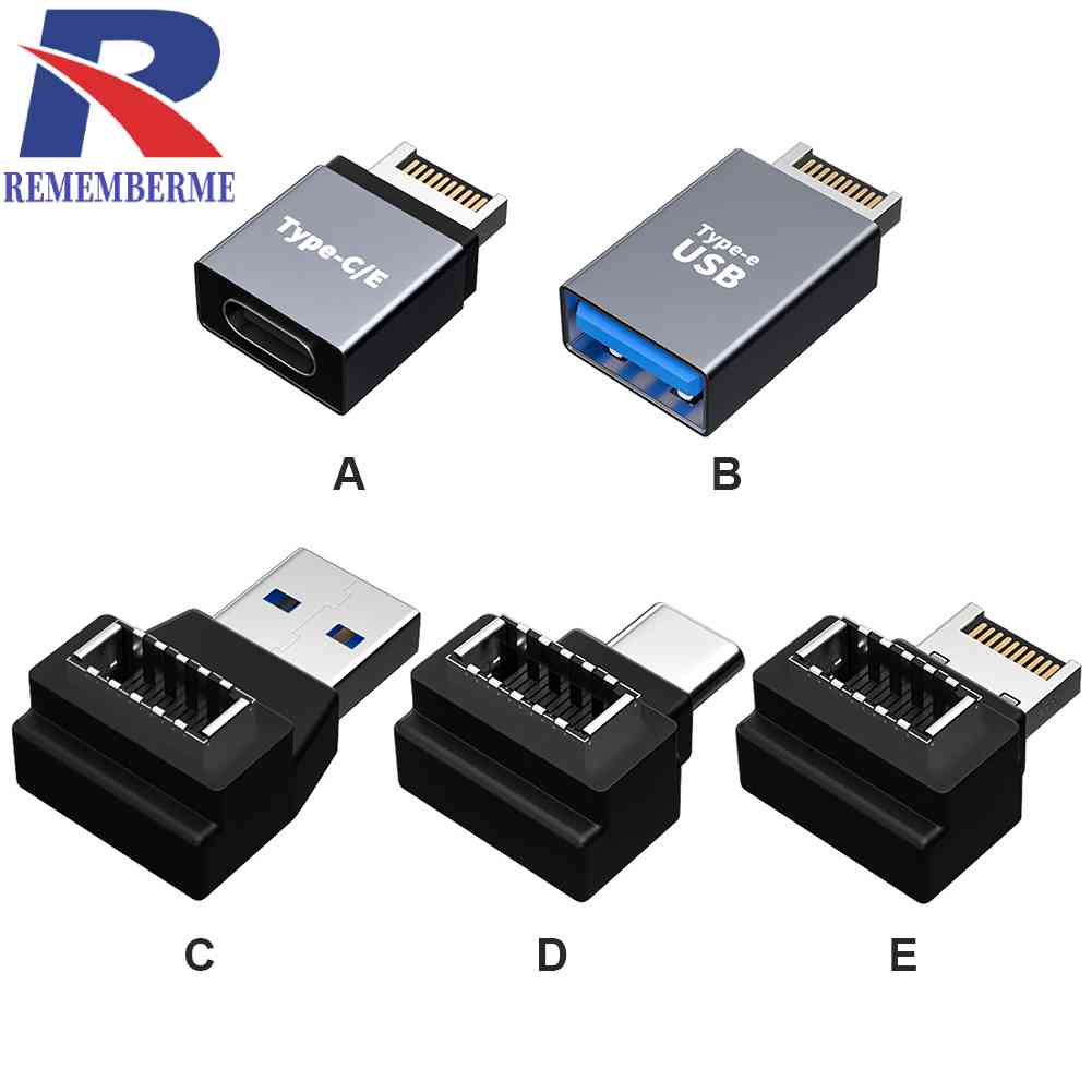 อะแดปเตอร์เชื่อมต่อเมนบอร์ด Type E เป็น Type C USB สําหรับคอมพิวเตอร์ตั้งโต๊ะ PC