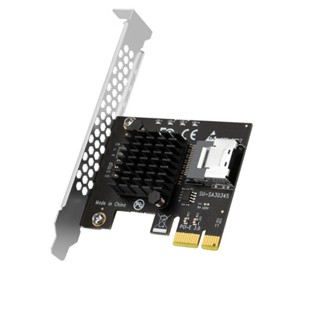 R* อะแดปเตอร์การ์ดขยาย 4 พอร์ต 3 PCIe Riser เป็น Mini 8087 6G SSD PCI-e X1