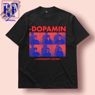 oversize T-shirt เสื้อยืด พิมพ์ลาย Goodnight ELECTRIC "DOPAMIN" | Goodnight เสื้อยืด แขนสั้น พิมพ์ลายวงไฟฟ้า | Goodnight