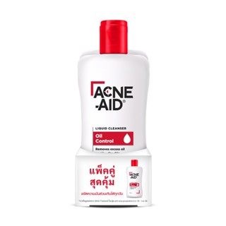 100มลX2ผลิตภัณฑ์ดูแลผิวหน้าACNE-AID แอคเน่-เอด เคลนเซอร์ ลิควิด LIQUID CLEANSER 100ML.X2