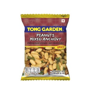 ทองการ์เด้นถั่วลิสงปลากรอบ TONG 28 ก.GARDEN PEANUTS MIXEDANCHOVY28G.